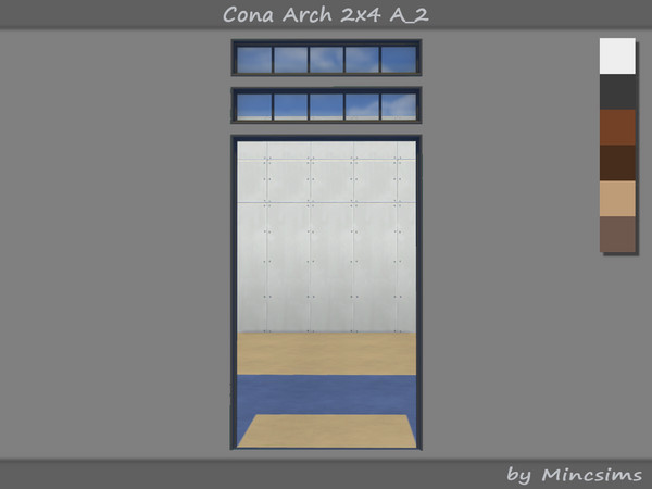 Sims 4 — Cona Arch 2x4 A-2 by Mincsims — The overall design is simple and elegant, making it suitable for a modern,