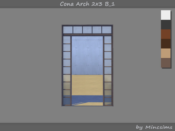 Sims 4 — Cona Arch 2x3 B-1 by Mincsims — The overall design is simple and elegant, making it suitable for a modern,