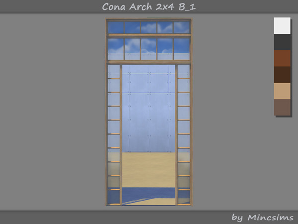 Sims 4 — Cona Arch 2x4 B-1 by Mincsims — The overall design is simple and elegant, making it suitable for a modern,