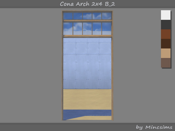 Sims 4 — Cona Arch 2x4 B-2 by Mincsims — The overall design is simple and elegant, making it suitable for a modern,