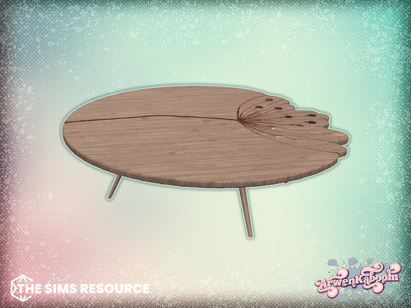 Sims 4 — LeafIt - Flower Coffee Table 3 by ArwenKaboom — New set featuring seven new tables, either coffee or end tables