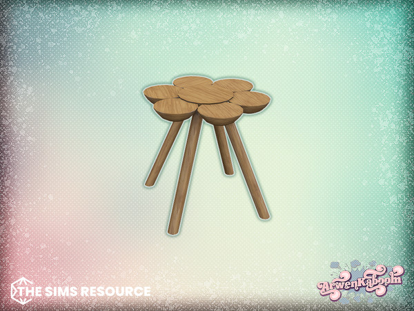 Sims 4 — LeafIt - Flower End Table 2 by ArwenKaboom — New set featuring seven new tables, either coffee or end tables in