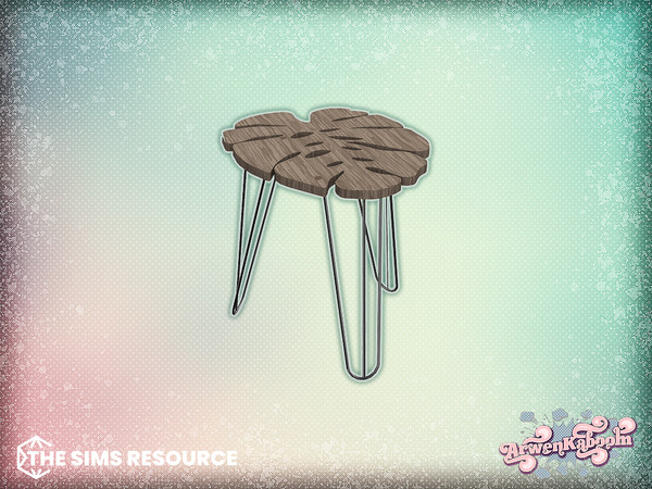 Sims 4 — LeafIt - Flower End Table by ArwenKaboom — New set featuring seven new tables, either coffee or end tables in
