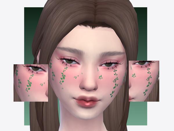 Sims 4 — Ylva Facepaint by Sagittariah — base game compatible, 1 swatch, properly tagged, enabled for all occults,