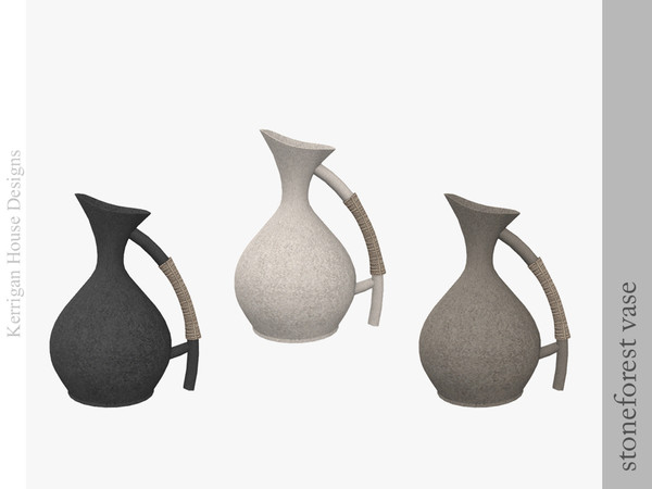 Sims 4 — Stoneforest Vase by kerriganhouse — A unique bathroom set designed with an earthy vibe. Seven new pieces for any