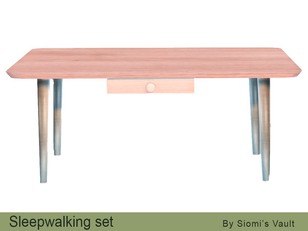 Sims 4 — Sleepwalking - Desk by siomisvault — This is the second part of Sometimes set to have a full room! Thank you so