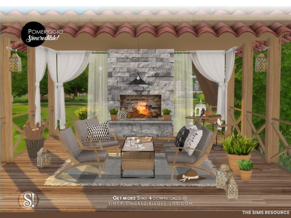 Sims 4 — Pomeriggio candle by SIMcredible! — by SIMcredibledesigns.com available at TSR 3 colors variations