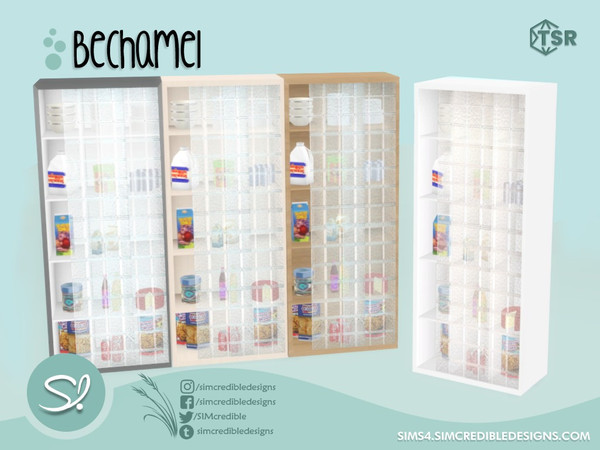 Sims 4 — Bechamel Pantry by SIMcredible! — by SIMcredibledesigns.com available at TSR 4 colors variations