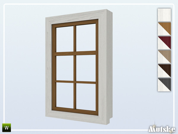 Sims 4 — Renwick Window Counter 1x1 by Mutske — This set is inspired on an English Landhouse. Make sure that your game is