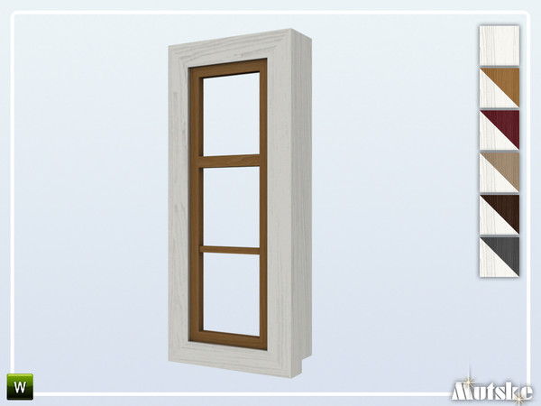 Sims 4 — Renwick Window Counter Sidelight by Mutske — This set is inspired on an English Landhouse. Make sure that your