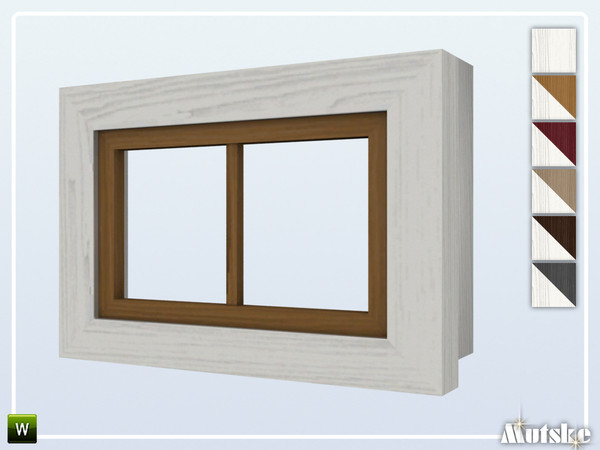 Sims 4 — Renwick Window Privat 1x1 by Mutske — This set is inspired on an English Landhouse. Make sure that your game is
