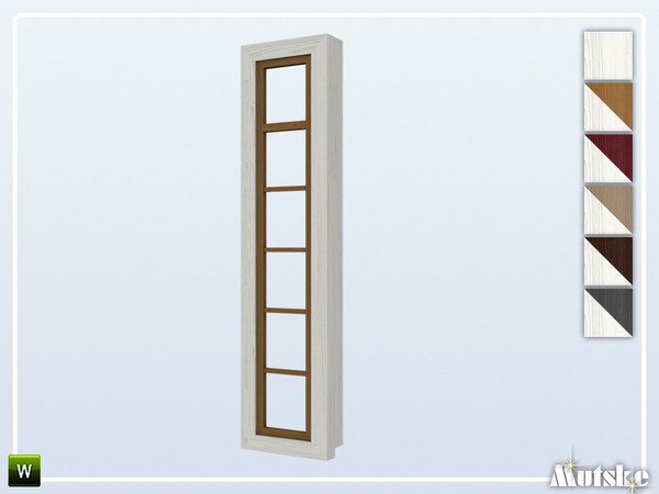 Sims 4 — Renwick Window Tall Sidelight by Mutske — This set is inspired on an English Landhouse. Make sure that your game