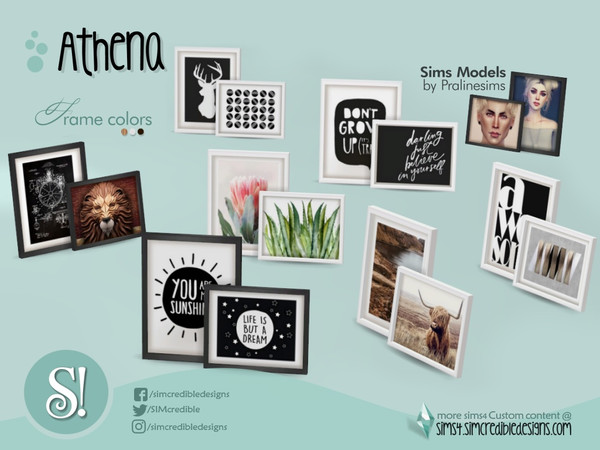 Sims 4 — Athena frames by SIMcredible! — by SIMcredibledesigns.com available at TSR