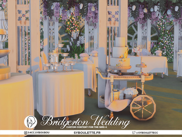 Sims 4 — Patreon release - Bridgerton set part 4 by Syboubou — Step into the romantic world of the Regency era with a