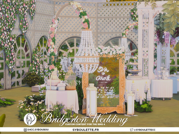 Sims 4 — SYB Bridgerton Wedding - Dining table 2x1 by Syboubou — Step into the romantic world of the Regency era with a