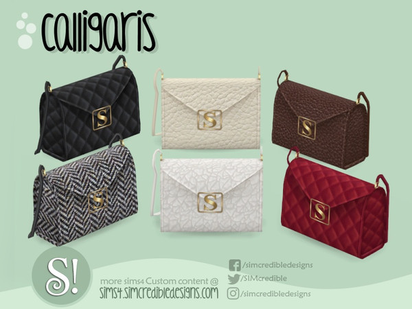 Sims 4 — Calligaris purse by SIMcredible! — by SIMcredibledesigns.com available at TSR 6 colors variations
