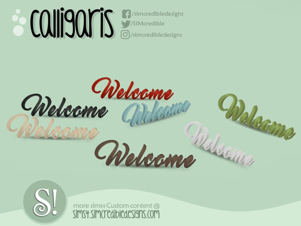 Sims 4 — Calligaris welcome by SIMcredible! — by SIMcredibledesigns.com available at TSR 7 colors variations