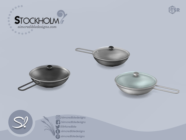 Sims 4 — Stockholm Pan by SIMcredible! — by SIMcredibledesigns.com available at TheSimsResource 2 colors + variations