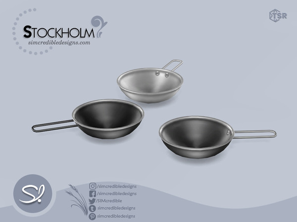 Sims 4 — Stockholm Skillet by SIMcredible! — *Decor only just like EA clutter* by SIMcredibledesigns.com available at
