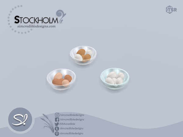 Sims 4 — Stockholm Eggs by SIMcredible! — *Decor only just like EA clutter* by SIMcredibledesigns.com available at