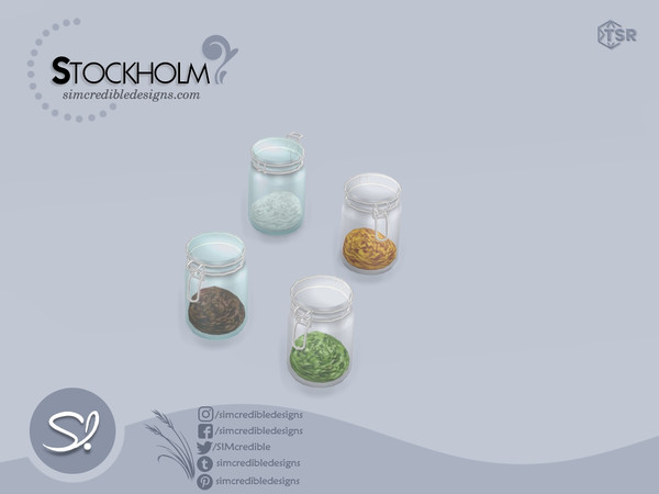 Sims 4 — Stockholm Jar 1 by SIMcredible! — by SIMcredibledesigns.com available at TheSimsResource 5 colors + variations 