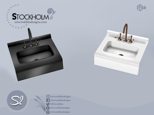 Sims 4 — Stockholm Sink by SIMcredible! — by SIMcredibledesigns.com available at TheSimsResource 5 variations