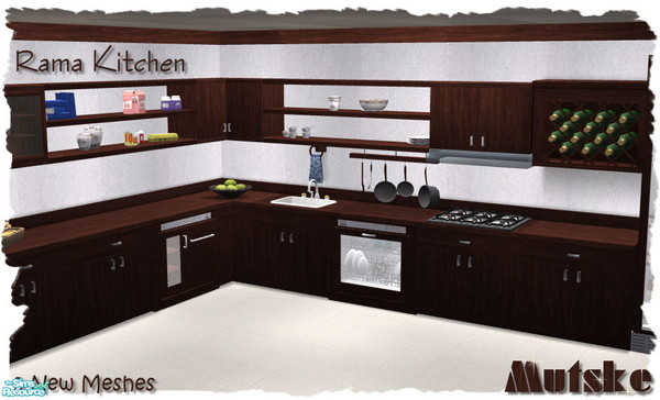 Sims 2 — Rama Kitchen by Mutske — Set of new meshes, just to decorate your sim kitchen.