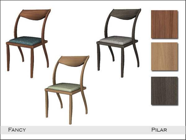 Sims 4 — Pilar Fancy DiningChair by Pilar — Study and relaxation corner in cheerful colors