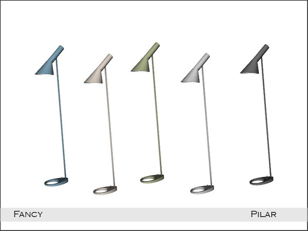 Sims 4 — Pilar Fancy FloorLamp by Pilar — Study and relaxation corner in cheerful colors