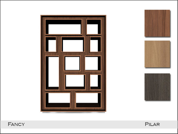 Sims 4 — Pilar Fancy Shelf2 by Pilar — Study and relaxation corner in cheerful colors