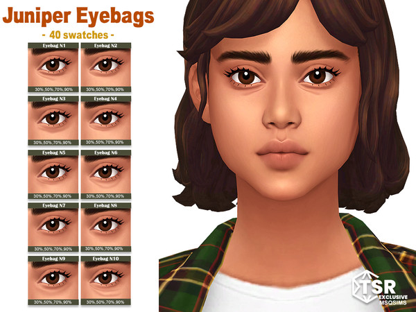 Sims 4 — MSQSIMS - Juniper Eyebags - Brow Details Category.package by MSQSIMS — This Maxis Match eyebags overlay set