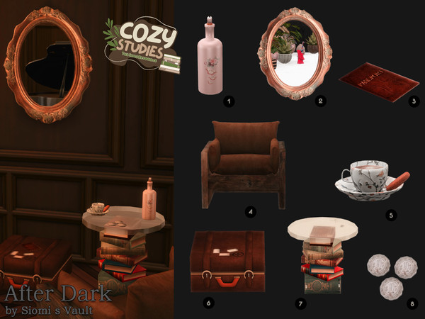 Sims 4 — After Dark by siomisvault — Cozy studies feelings for you! Thank you so much for the love and support keeps me