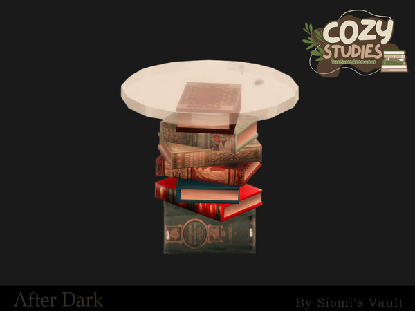 Sims 4 — After Dark - Endtable by siomisvault — Cozy studies feelings for you! Thank you so much for the love and support
