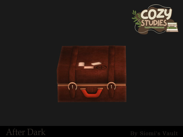 Sims 4 — After Dark - Suitcase by siomisvault — Cozy studies feelings for you! Thank you so much for the love and support