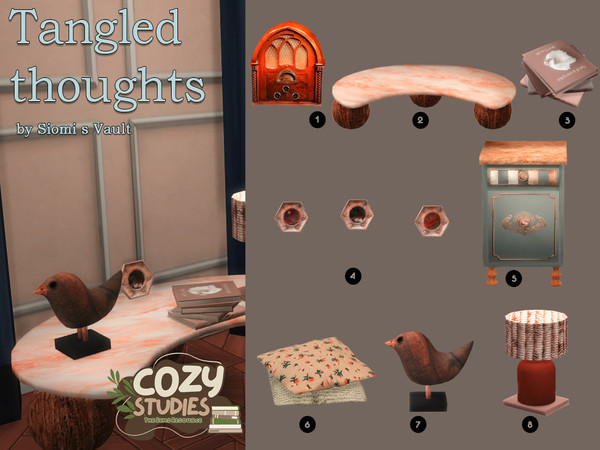 Sims 4 — Tangled Thoughts by siomisvault — More stuff for that cozy home of you! I hope you like it! Thank you so much