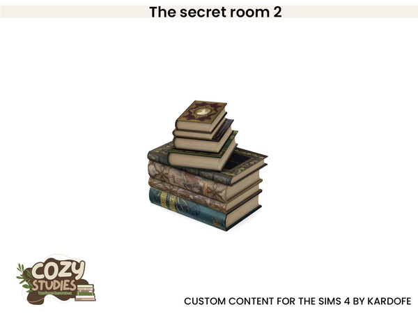 Sims 4 — kardofe_The secret room_Books 2 by kardofe — Second part of a Dark Academy style studio, in it you will find, a