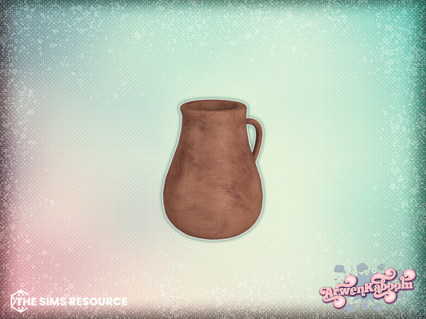 Sims 4 — Earthen - Clay Vase 2 by ArwenKaboom — A desert inspired dining room with earth tones. All items are base game