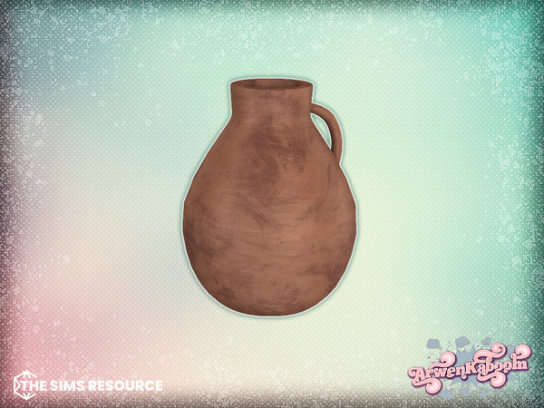 Sims 4 — Earthen - Clay Vase 3 by ArwenKaboom — A desert inspired dining room with earth tones. All items are base game