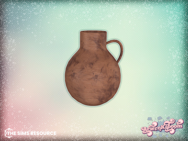 Sims 4 — Earthen - Clay Vase 5 by ArwenKaboom — A desert inspired dining room with earth tones. All items are base game