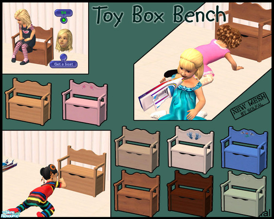 Sims 2 — ToyBoxBench by solfal — The toddler can sit on it and get a lot of boats from it. Just like toddlers use to do,