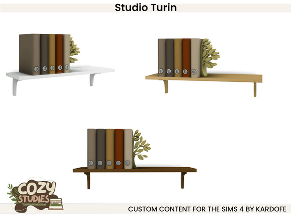 Sims 4 — kardofe_Studio Turin_Shelf by kardofe — Cosy studio in Nordic style, with light and practical furniture and some