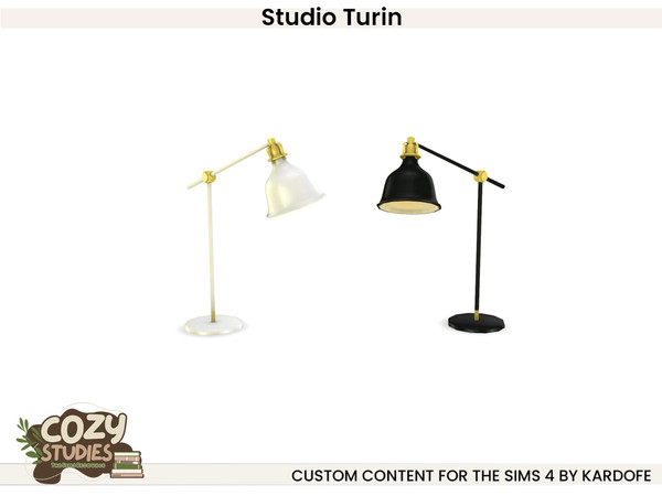 Sims 4 — kardofe_Studio Turin_TableLamp by kardofe — Cosy studio in Nordic style, with light and practical furniture and