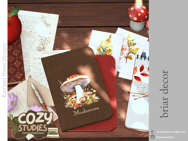 Sims 4 — Briar Decor by kerriganhouse — Cute and cozy stationery decor.
