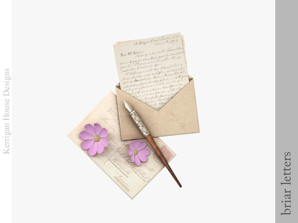 Sims 4 — Briar Letters by kerriganhouse — Cute and cozy stationery decor.