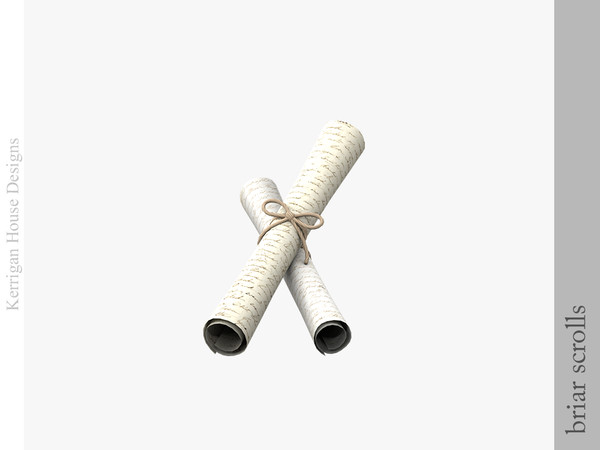 Sims 4 — Briar Scrolls by kerriganhouse — Cute and cozy stationery decor.