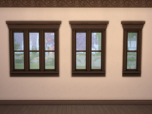 Sims 4 — Fenestral Maneuvers in the Dark by Poot_McToot — Recolor of windows, changed interior white to match exterior