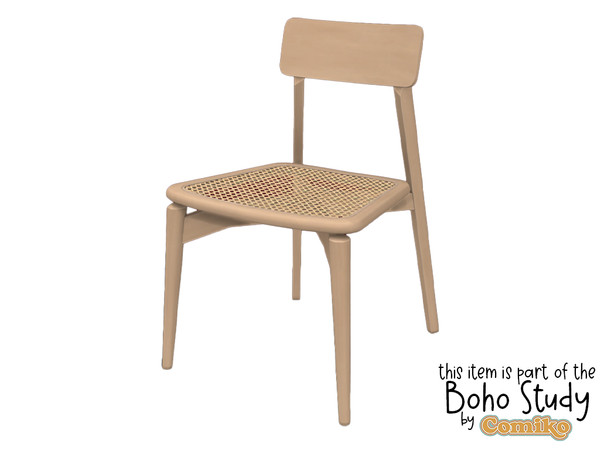 Sims 4 — Comiko Boho Study Chair by Comiko — Boho Study Set is base game compatible and consists of 9 items Confort: