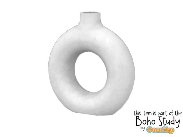 Sims 4 — Comiko Boho Study Empty Vase by Comiko — Boho Study Set is base game compatible and consists of 9 items Confort: