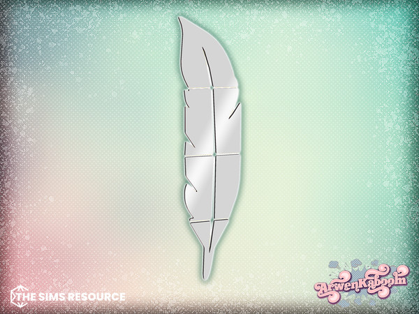 Sims 4 — Glimmer - Leaf Mirror by ArwenKaboom — A set of 6 different wall mirrors and a floor one. Find all items by