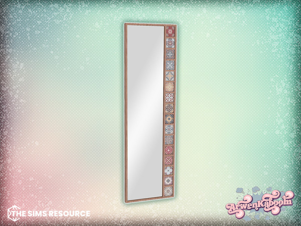 Sims 4 — Glimmer - Mosaic Mirror by ArwenKaboom — A set of 6 different wall mirrors and a floor one. Find all items by